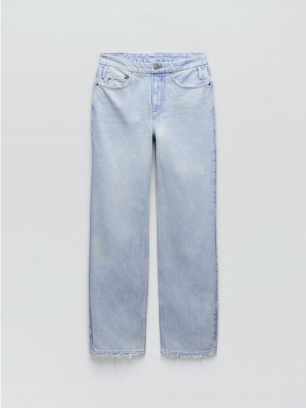 Zara/Good American Light Wash Straight Leg Women’s Jeans